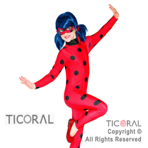 DISFRAZ LADYBUG NI�A CAND TALLE 2 X 1